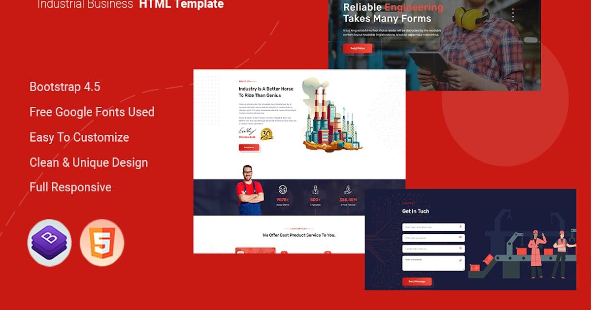 Fabr - Industrial Business HTML Template
