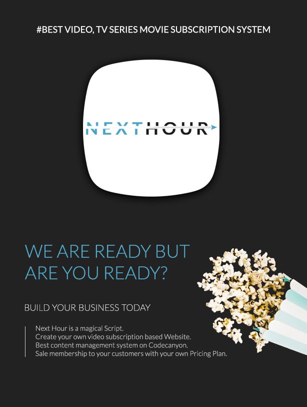 Next Hour - Movie Tv Show & Video Subscription Portal Cms Web and Mobile App - 2