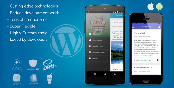 ionWordpress | Ionic Wordpress mobile app | IonicThemes Ionic Social &amp; Dating Mobile App template