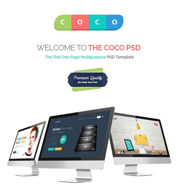 Coco | Creative Hosting Mobile App Personal PSD - 4