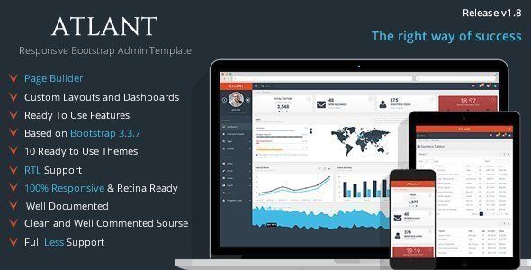 Atlant - Bootstrap Admin Template   Design Uikit