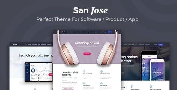 SanJose - Landing Page   Design App template