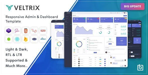 Veltrix - Admin & Dashboard Template   Design Uikit