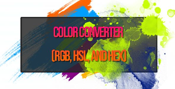 Color Converter Rgb Hsl And Hex Html Canvas Code Market