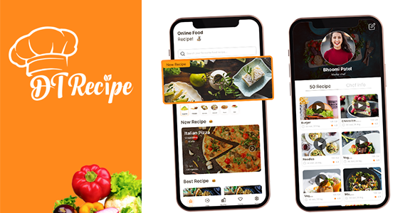 DTRecipe - Food Recipe Flutter Full Application | Laravel Admin Panel Flutter Food Mobile Full Applications