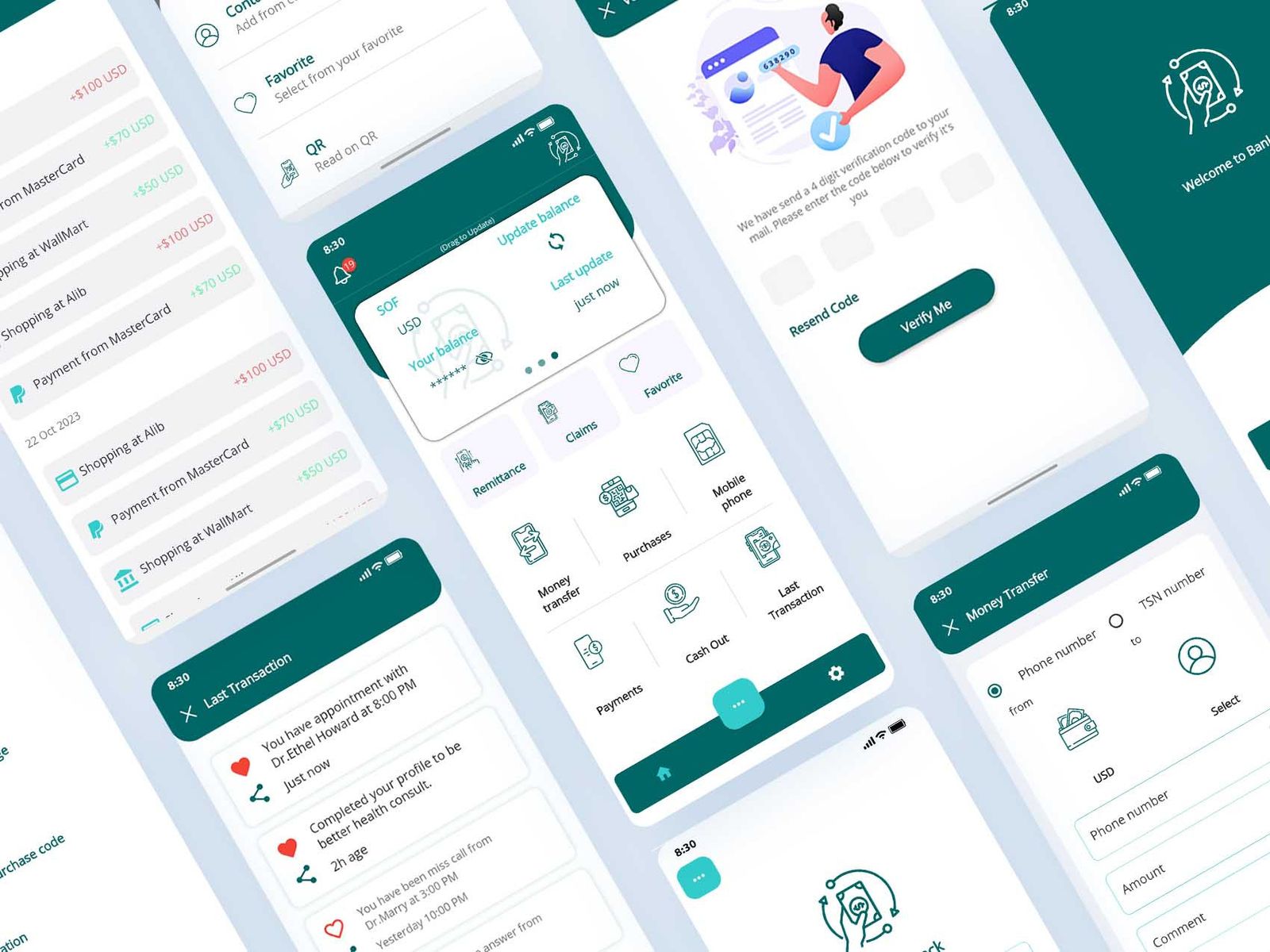 Cash Wallet App Ui Template Flutter Code Market