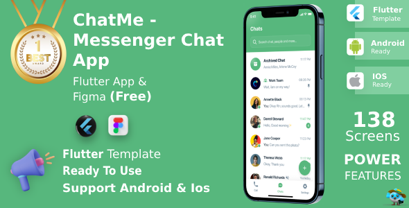 Messenger Chat App Flutter Figma Free Life Time Update Chatme