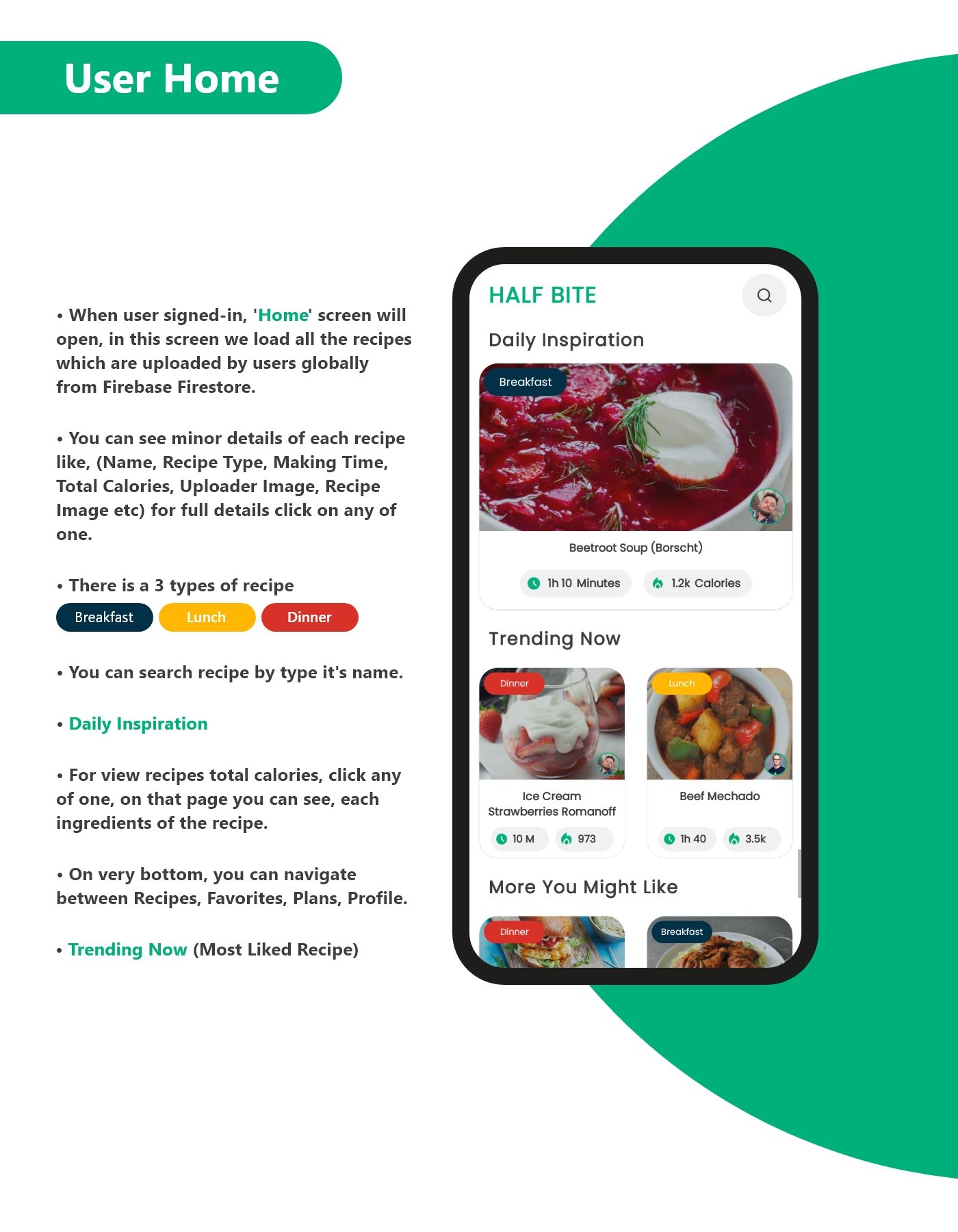 Half Bite - Weekly Meal Planner App - Android, Firebase, Ready to Publish - 6