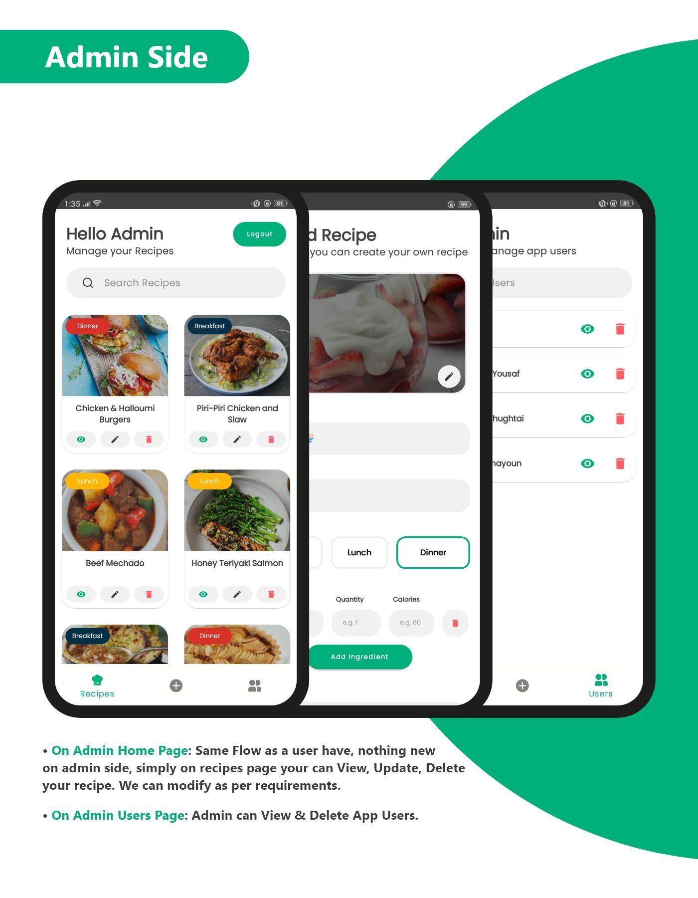 Half Bite - Weekly Meal Planner App - Android, Firebase, Ready to Publish - 13