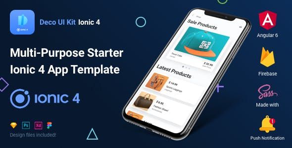 ionic 4 deco ui kit news