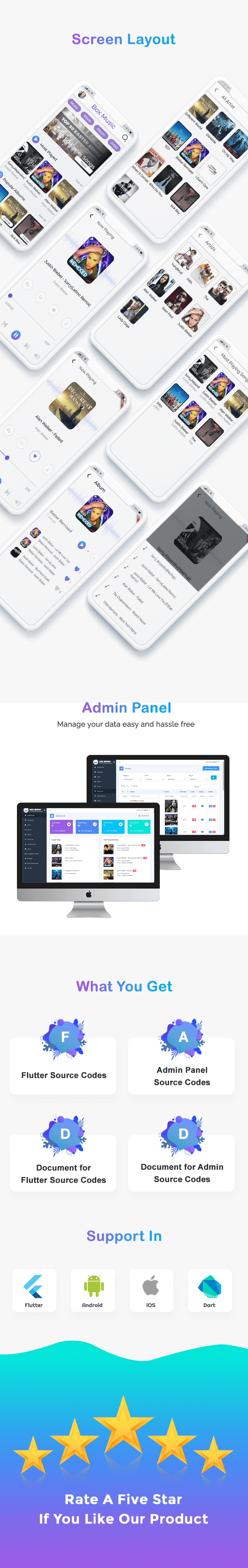 Flutter App Music With Admin Panel - 3