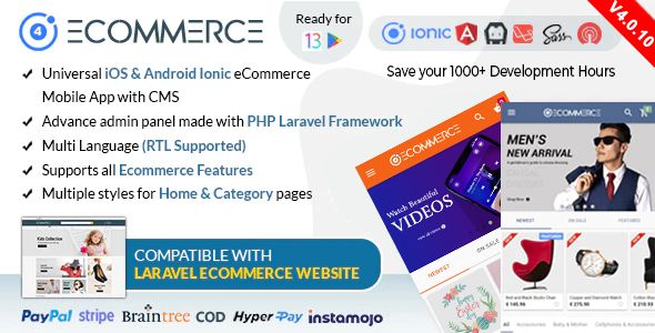 Ionic5 Ecommerce - Universal iOS & Android Ecommerce / Store Full Mobile App with Laravel CMS - 45
