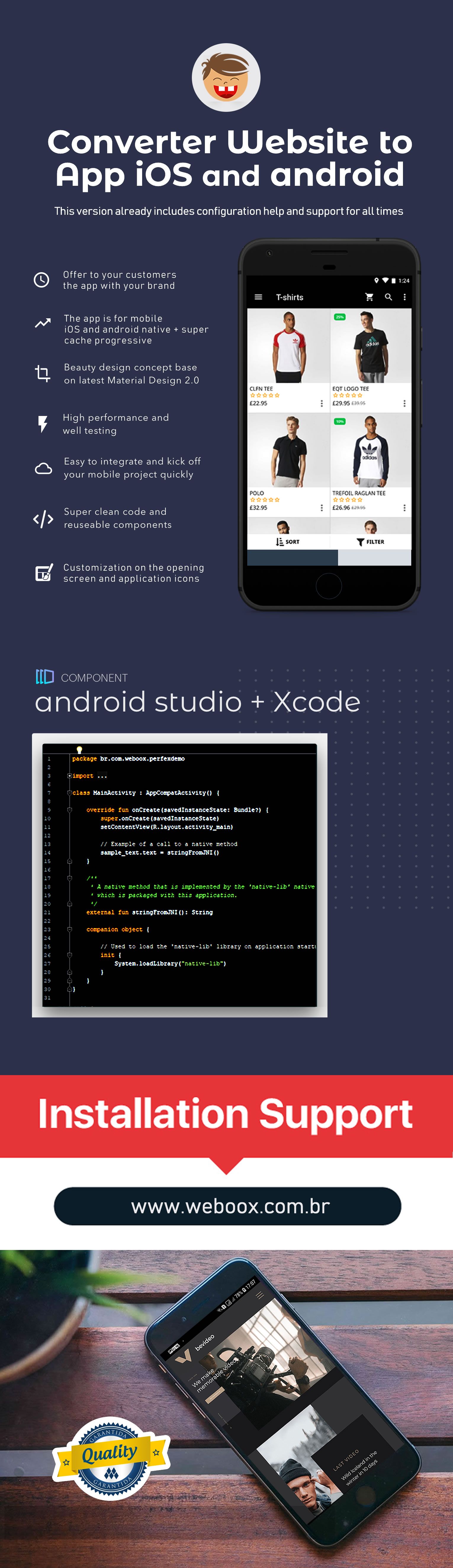 Weboox Convert - Website to iOS and Android App Native PRO - 3