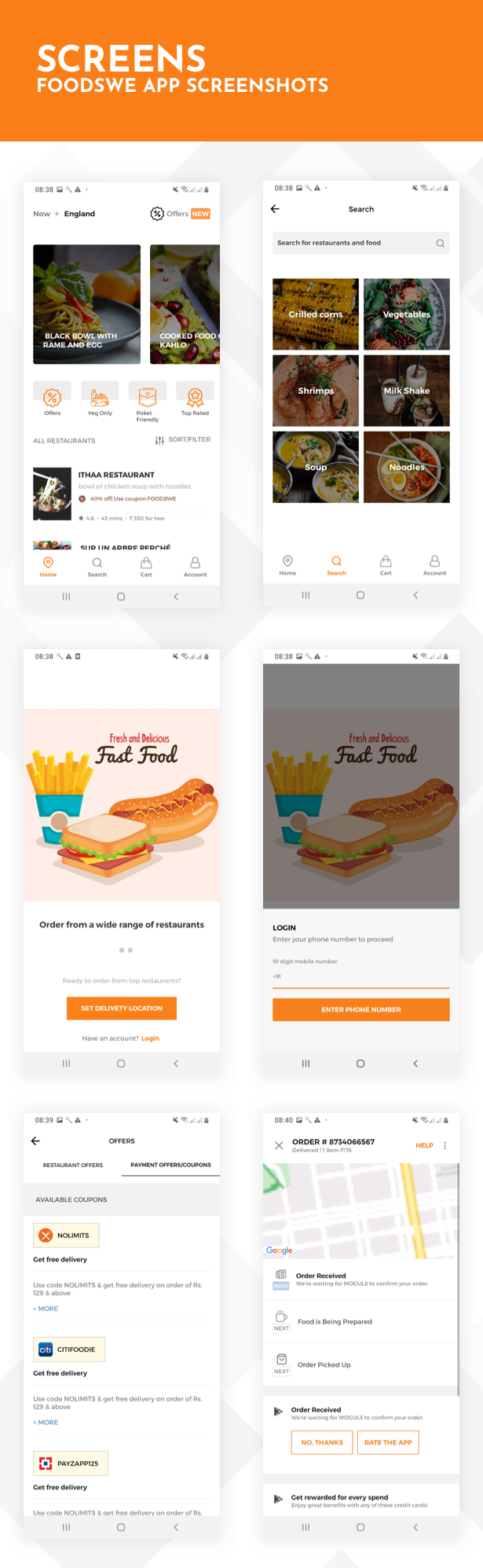 FoodsWe App UI