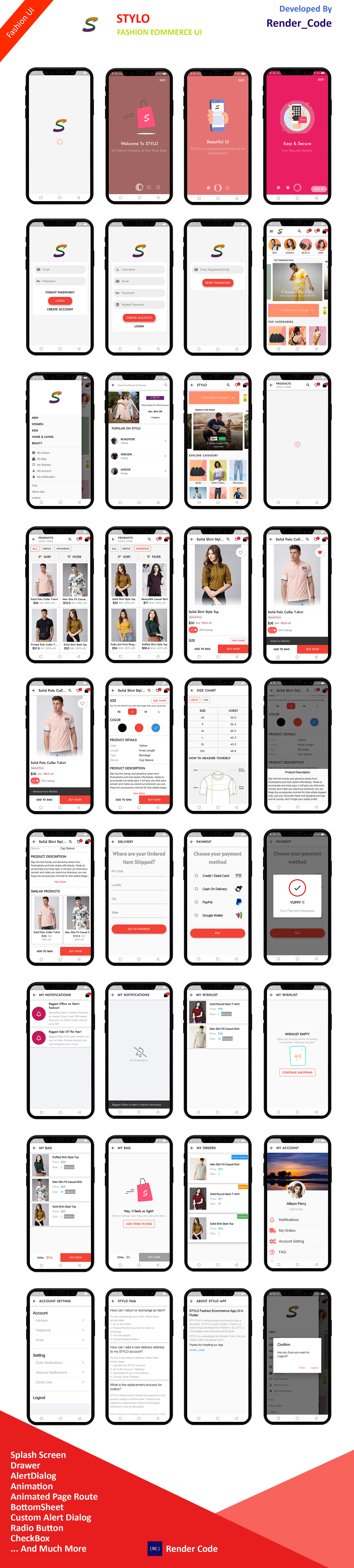 Flutter E-commerce App UI Kit in Flutter - STYLO - 6