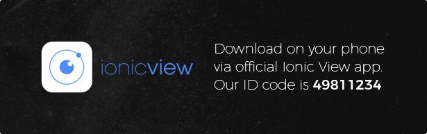 Download demo app from IonicView