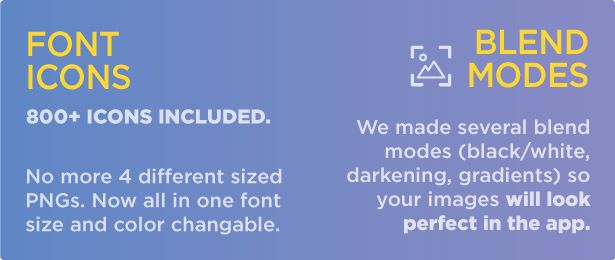 Font icons and blend modes