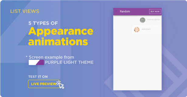 Ionic appearance animations