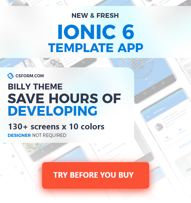 Ionic 6 Billy