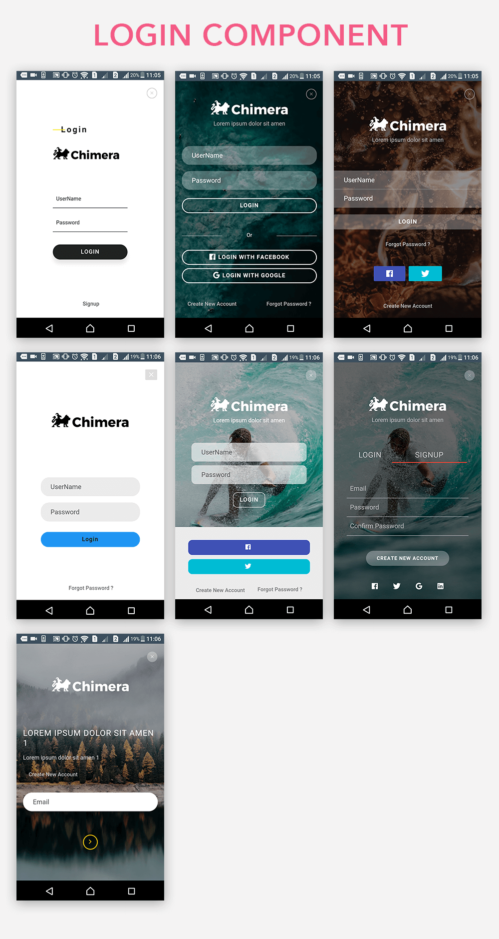 Chimera - Full Multi-Purpose Ionic 3 App, Theme, Component - 17