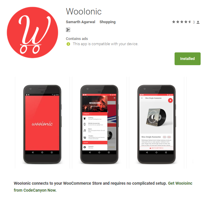 WooIonic – Ionic 3 App for WooCommerce - 1