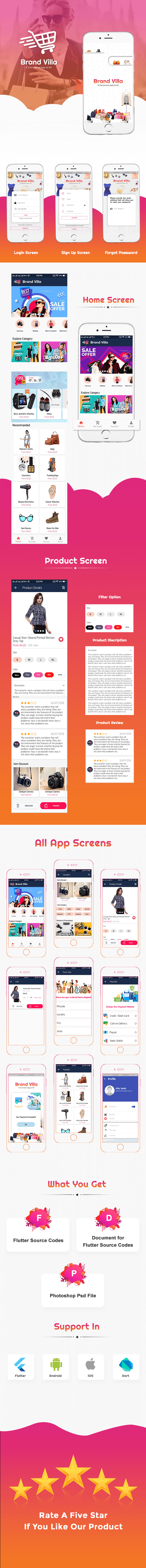 Flutter App E-Commerce UI KIT - 2