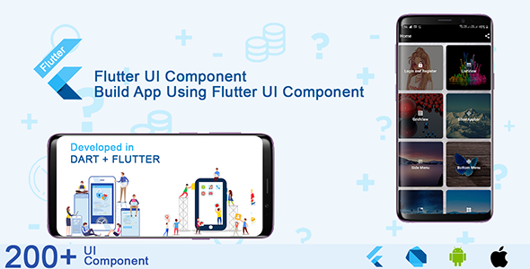Flutter UI Component and Material Design Kit    