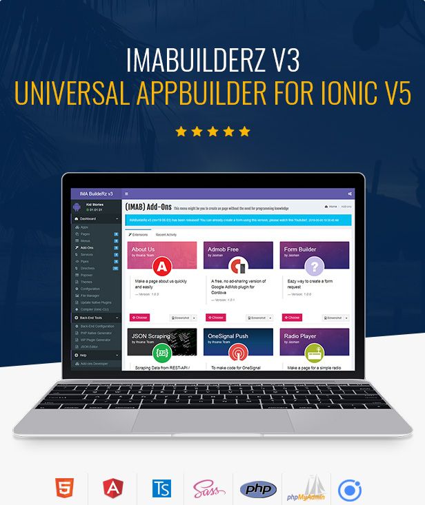 IMABuildeRz v3 - Universal AppBuilder for Ionic v5 - 1