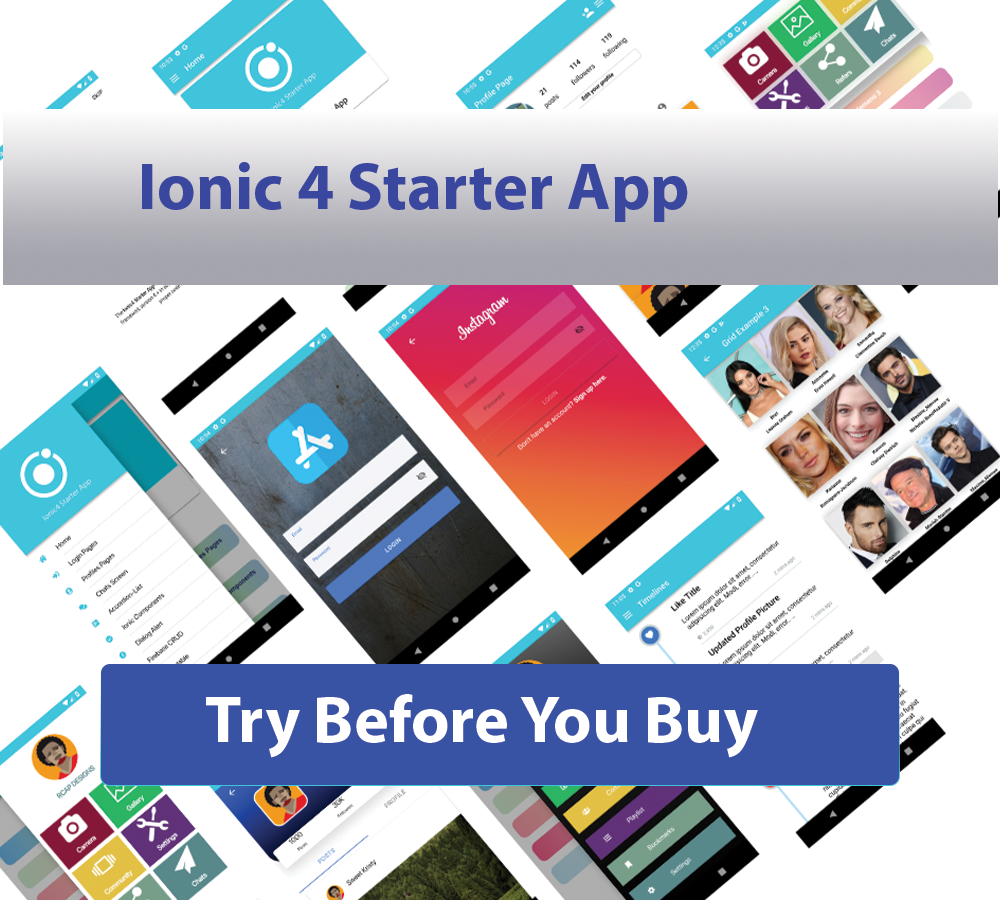 Ionic 4 Full Starter App / Themes / Layouts - 1