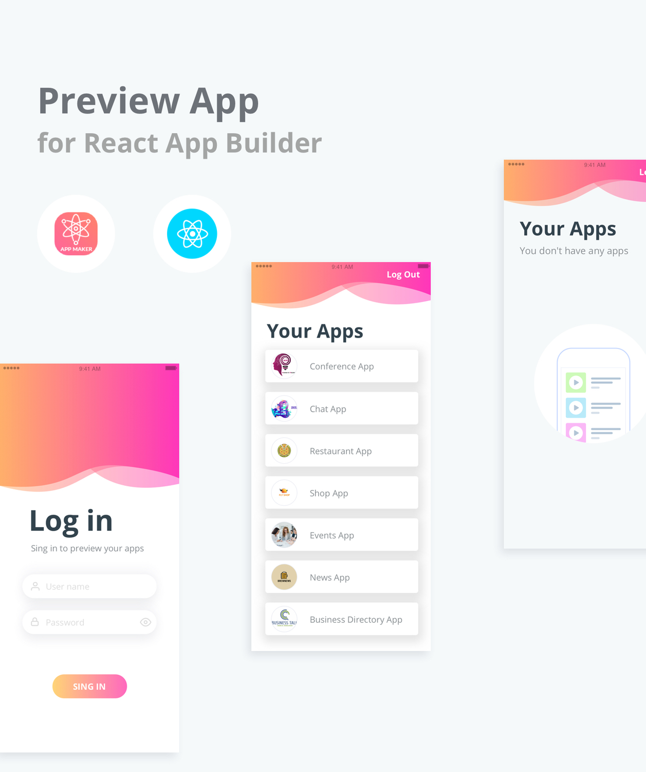 Preview App for React App Builder - 1