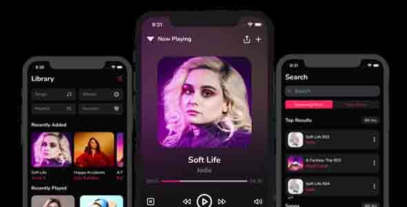 Sameang Music React Native Template React native Music &amp; Video streaming Mobile App template