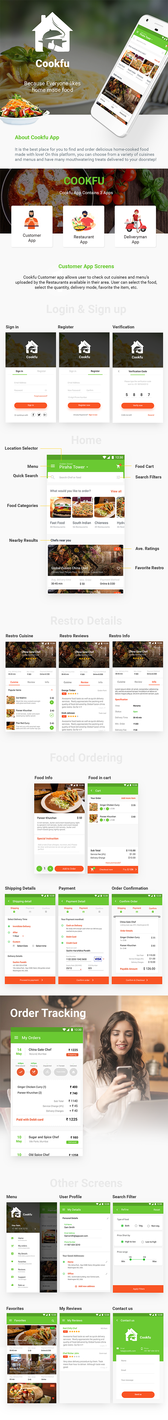 Multi Restaurant Food Delivery Android App Template + Food Delivery iOS App Template Cookfu (IONIC) - 5