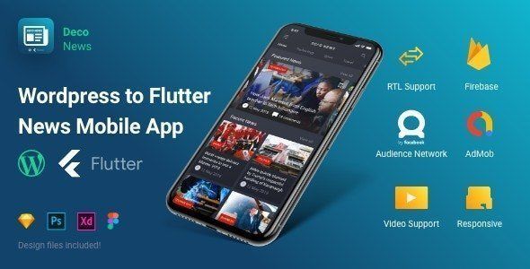 Deco News - Flutter Mobile App for Wordpress Flutter  Mobile Boilerplate