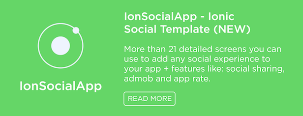 IonSocialApp Ionic Social Template