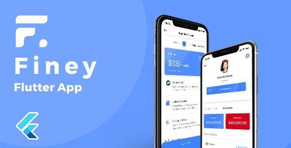 Finey-Flutter Native Cash Manager Template Flutter  Mobile App template