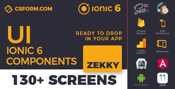 Koddy | Ionic 6 / Angular 9 UI Theme / Template App | Components & Starter App - 7