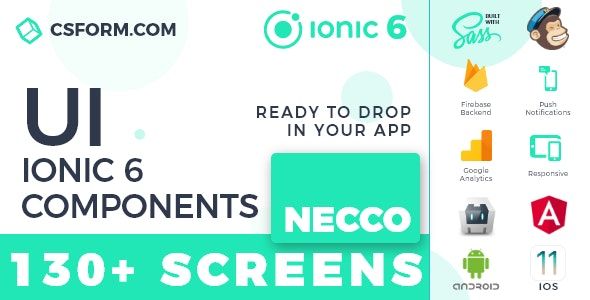 Koddy | Ionic 6 / Angular 9 UI Theme / Template App | Components & Starter App - 5