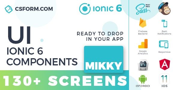 Koddy | Ionic 6 / Angular 9 UI Theme / Template App | Components & Starter App - 6