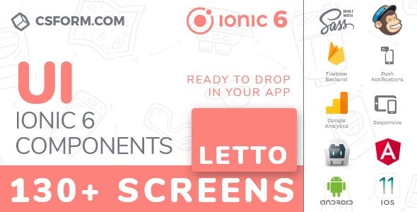 Koddy | Ionic 6 / Angular 9 UI Theme / Template App | Components & Starter App - 3