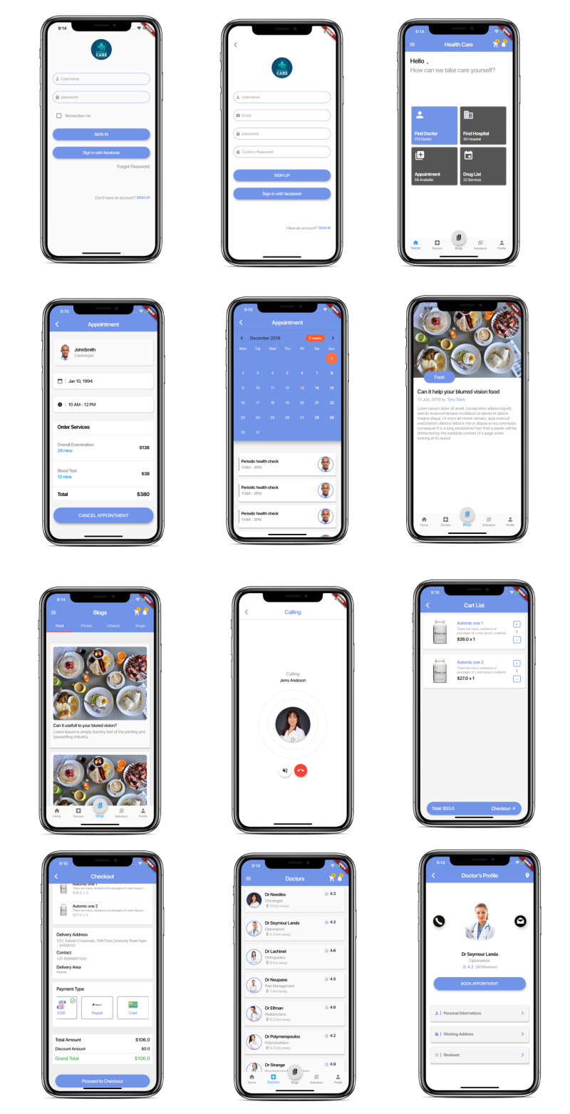 Healer - Complete Health Care Solutions With Flutter Native App Template - 5