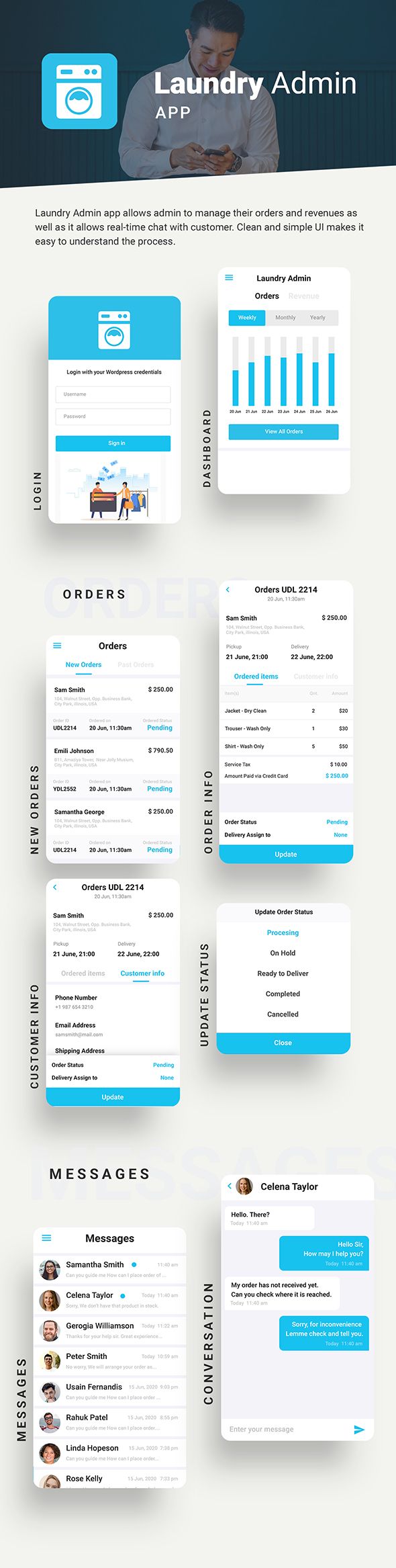 Laundry Android App + Laundry iOS App Template | Quickwash (HTML+CSS files IONIC 3) - 6