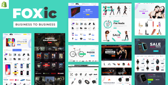 Foxic - Modern and Clean, Multipurpose Shopify Theme  Ecommerce Design 