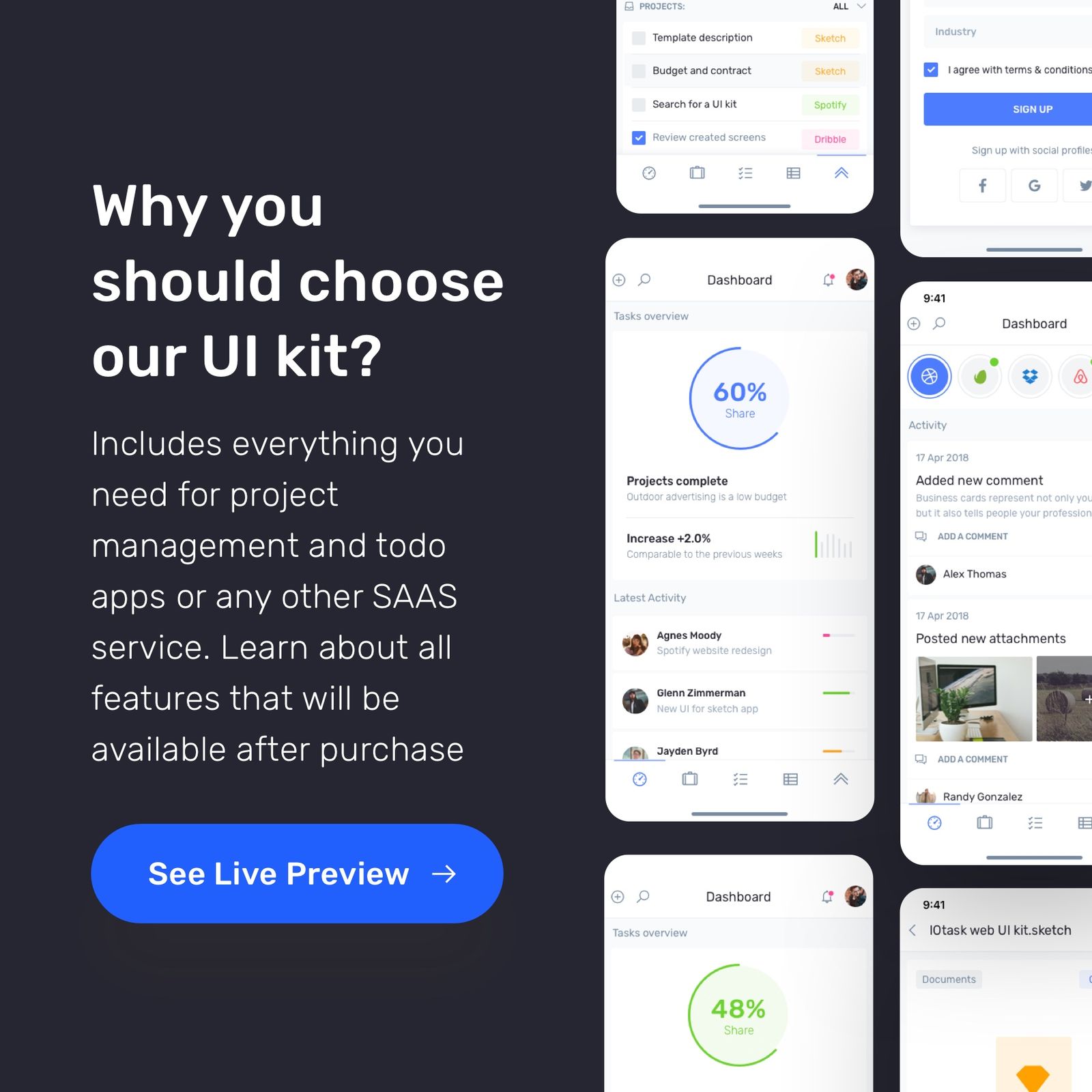 IOTASK Mobile - UI Kit for Todo & Management Apps - 8