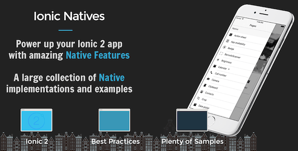 Ionic 3 Natives Personal Edition - Full Ionic 3, Angular 4 App, with numerous Native features Ionic  Mobile App template