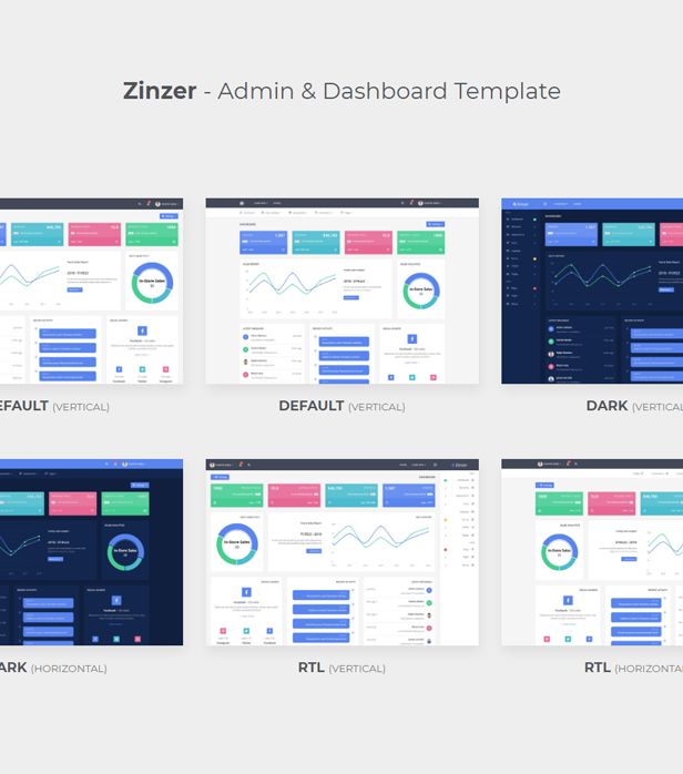 Zinzar - Admin Dashboard Template - 1