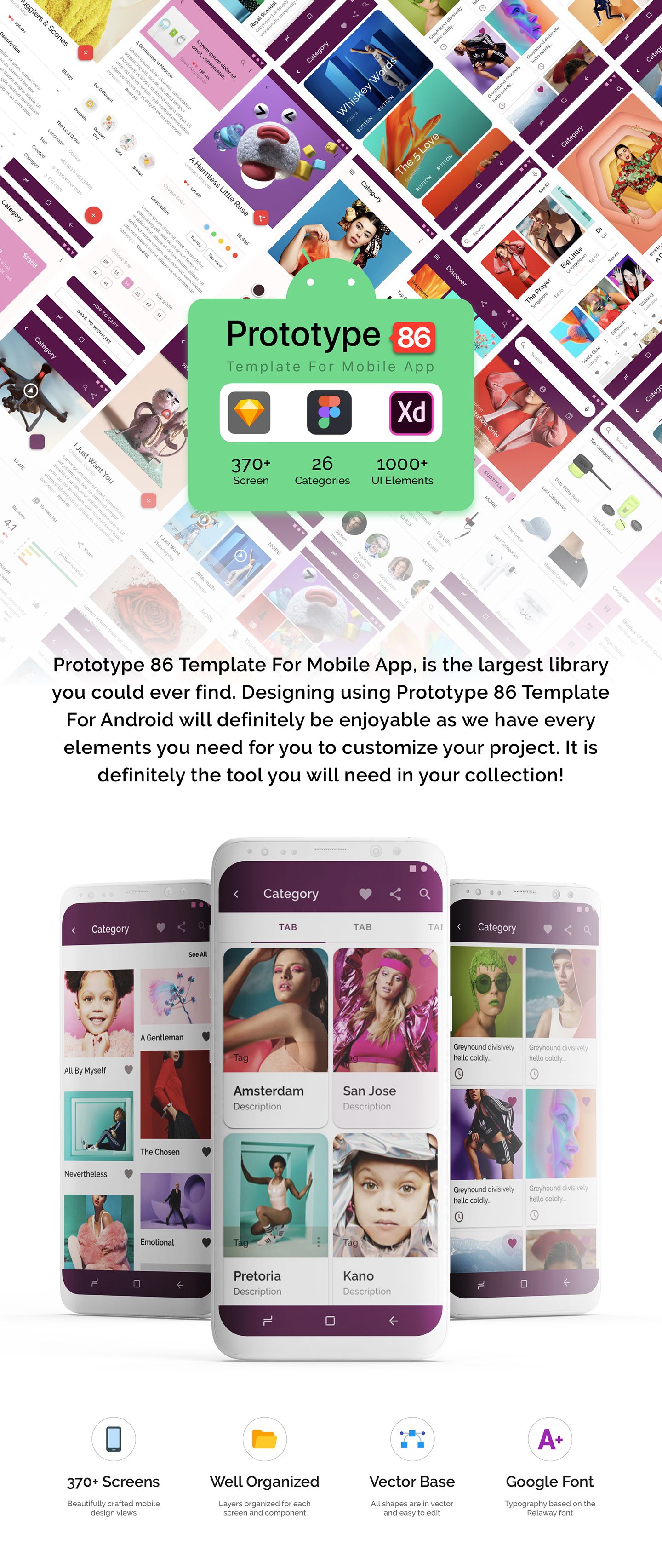 Prototype 86 - Template For Mobile App - 1