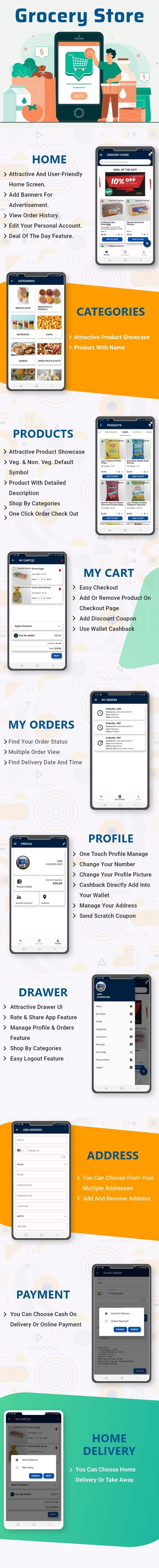 Grocery Store - Flutter Single Vendor Grocery Delivery App with Admin Panel - 2