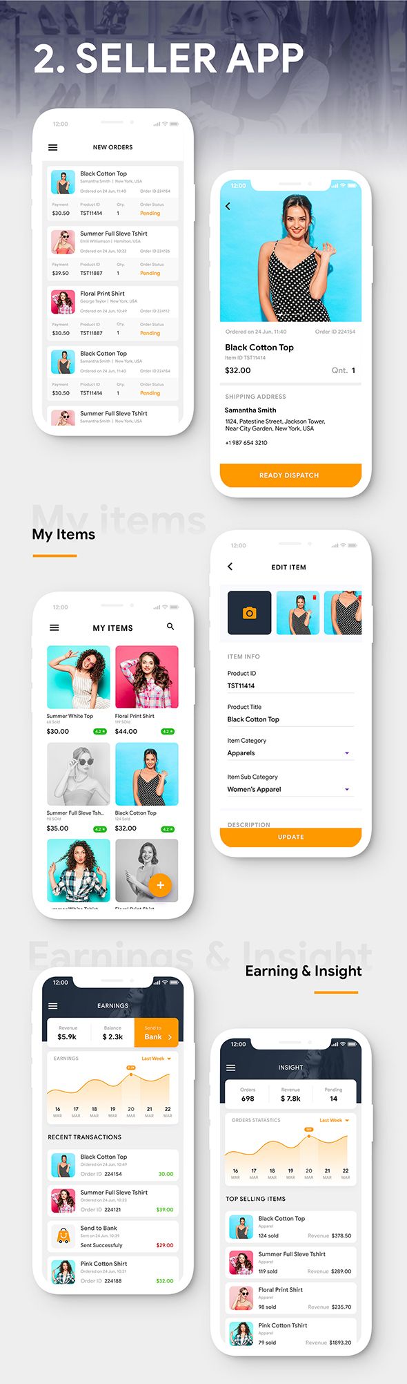 Modern Ecommerce Android App Template + Ecommerce iOS App Template (HTML + CSS) (IONIC 5) | ShopCart - 5