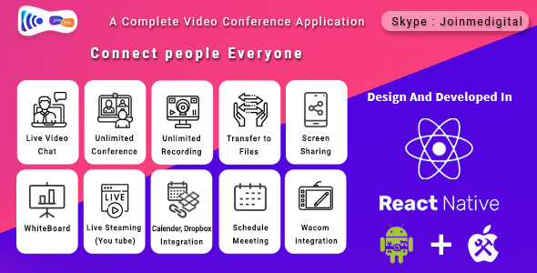 JoinMe Video Conference Tool (Android + iOS + Web APP + Desktop APP) - 6