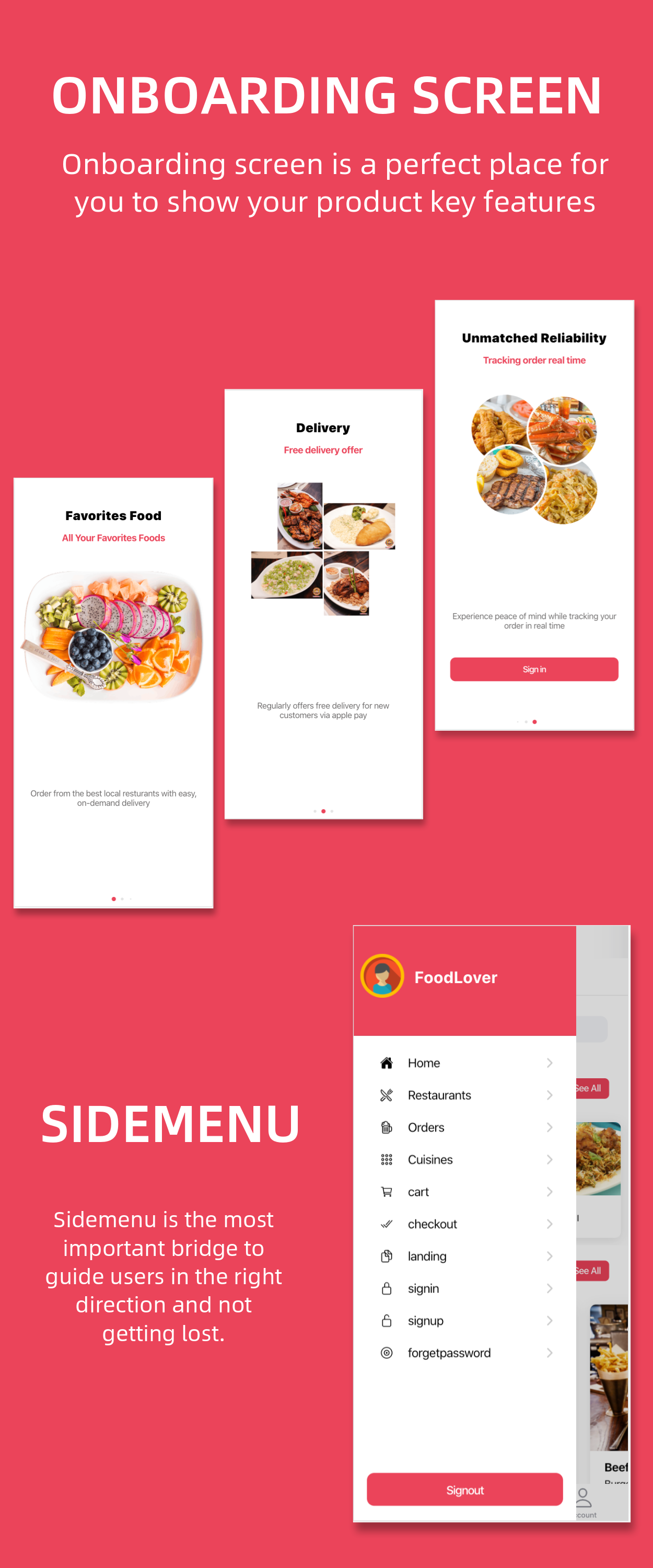 Restaurant and Food Delivery Ecommerce App (Ionic5 & Capacitor) Template UI - 5